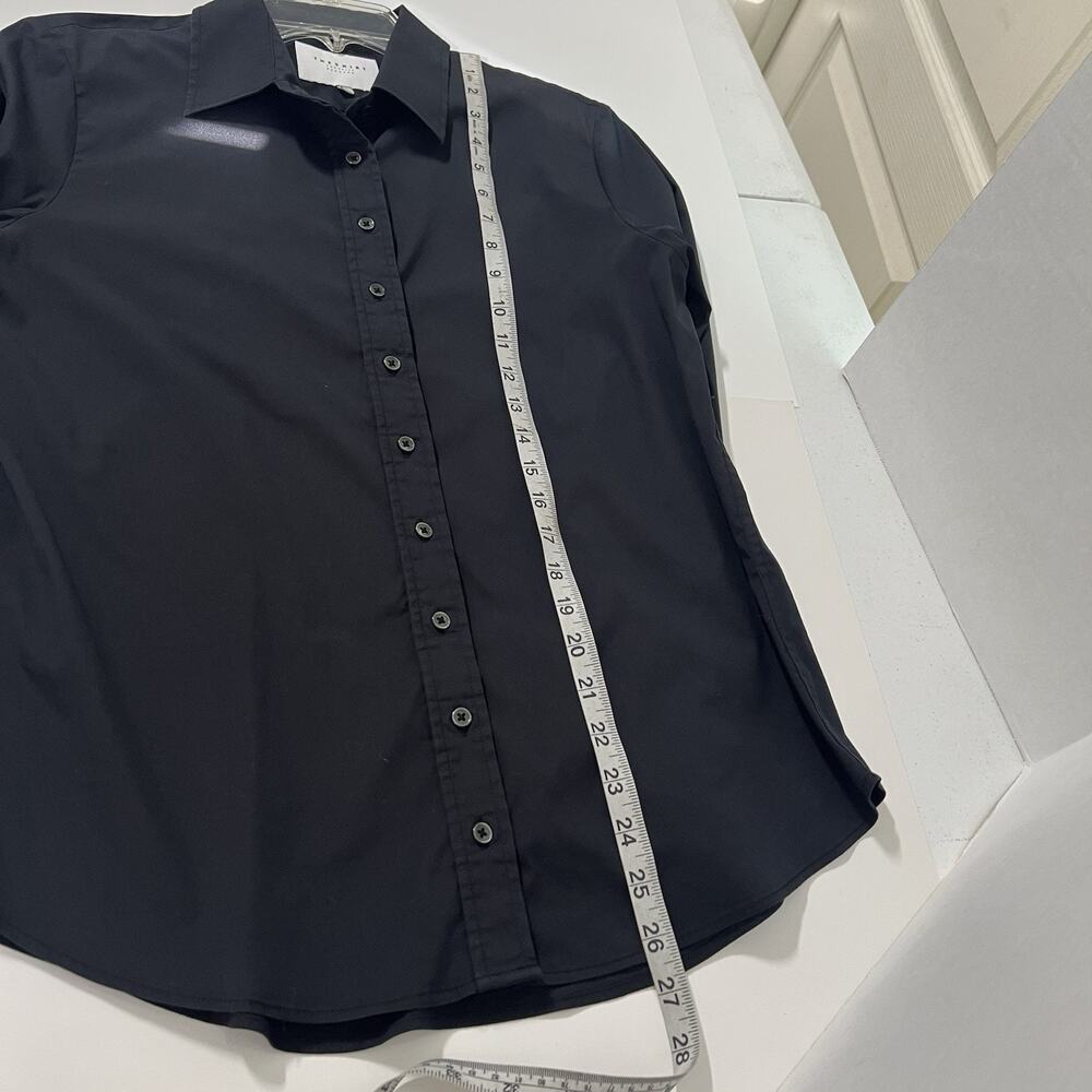 Rochelle Behrens The Shirt Womens Small Black Button Down Top Capsule Career - Picture 10 of 11